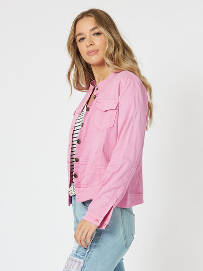 Maggie Denim Jacket Pink