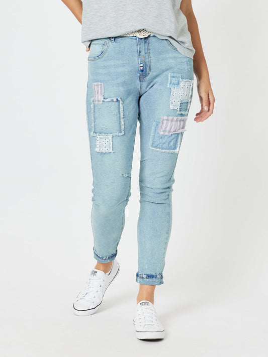 Taylor patch jeans