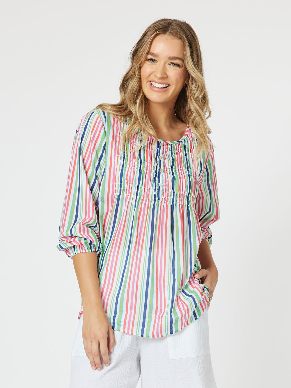 Stripe tunic top