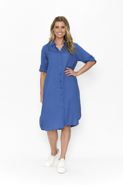 Lula Shirt Dress Blue