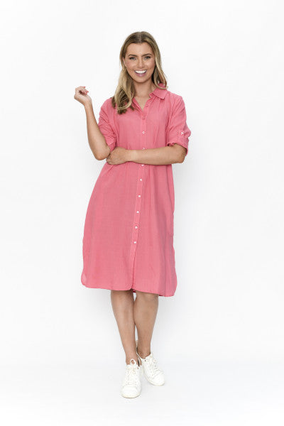 Lula Shirt Dress Pink