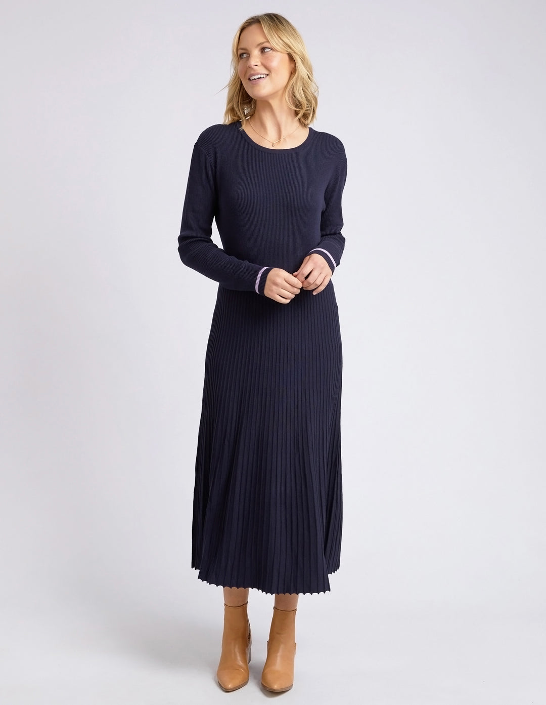 Tammy Knit Dress Dark Sapphire