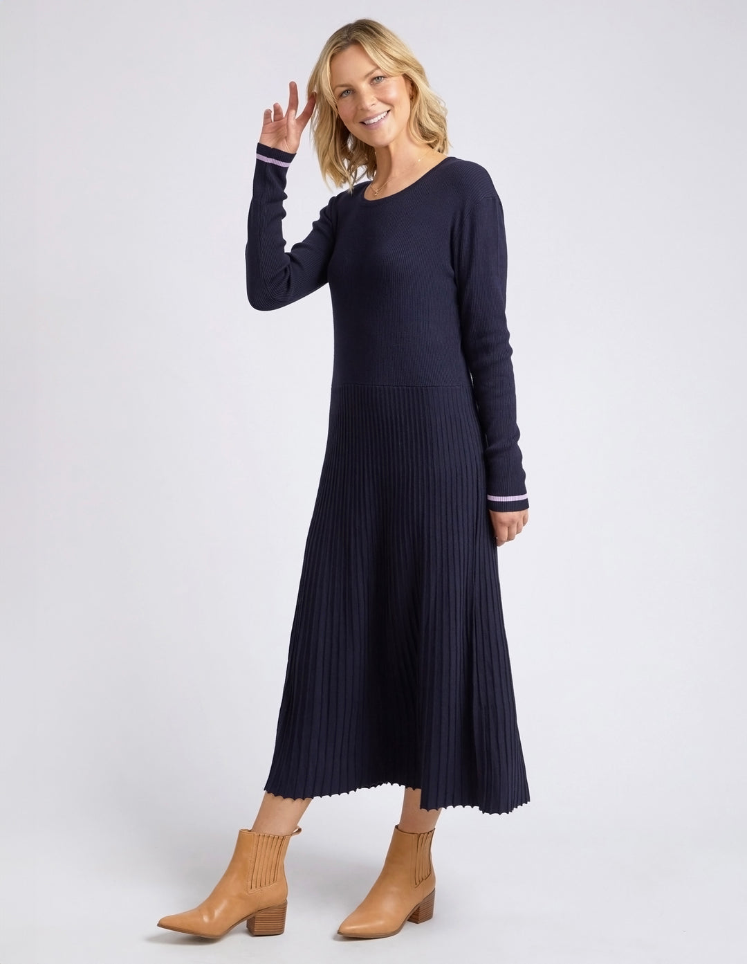 Tammy Knit Dress Dark Sapphire