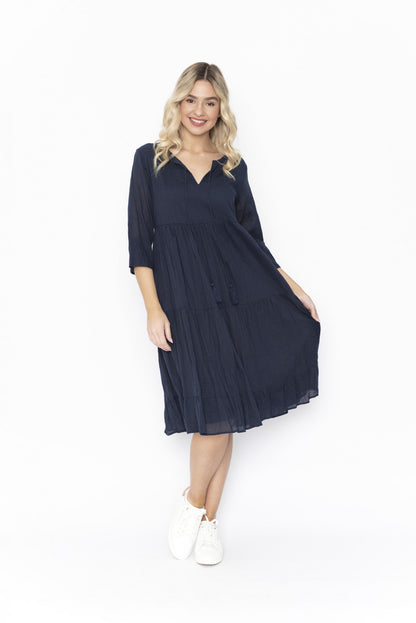 Amber Dress Navy