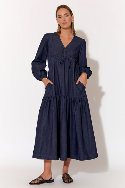 Kylie Denim Maxi Dress