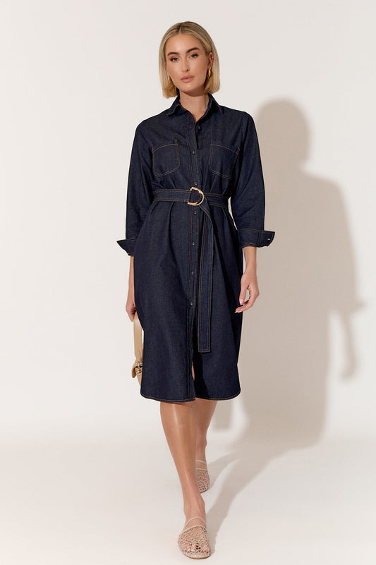 Petrina Denim Shirt Dress