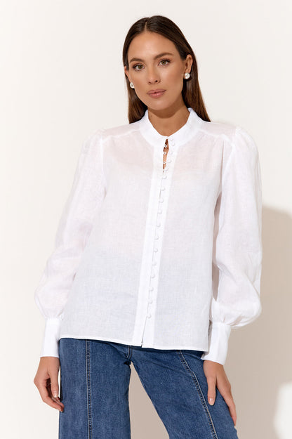 Samantha Linen Shirt White