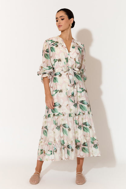 Frances Magnolia Print Dress