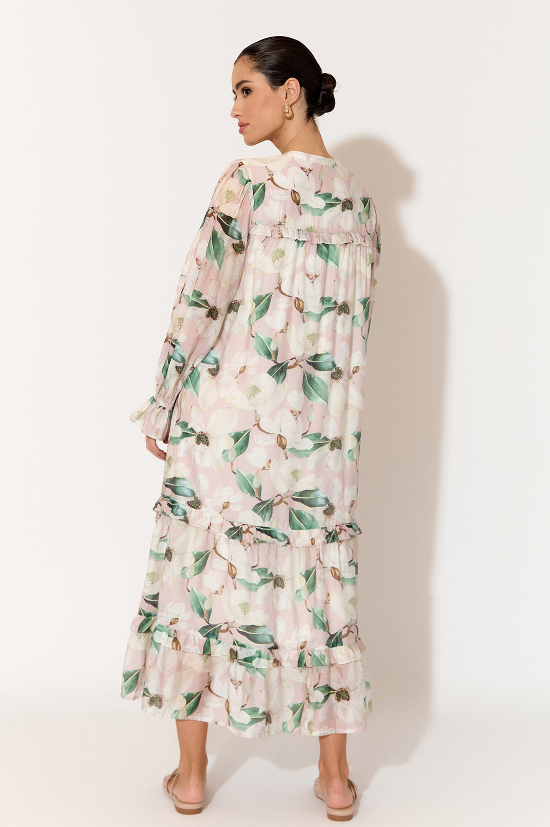 Frances Magnolia Print Dress