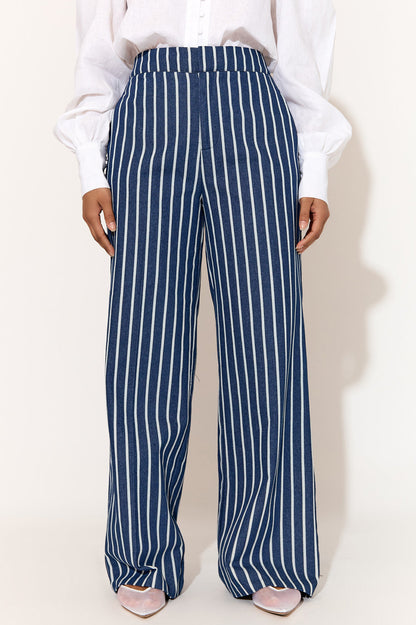 NISHA PINSTRIPE DENIM PANT (STRIPE)