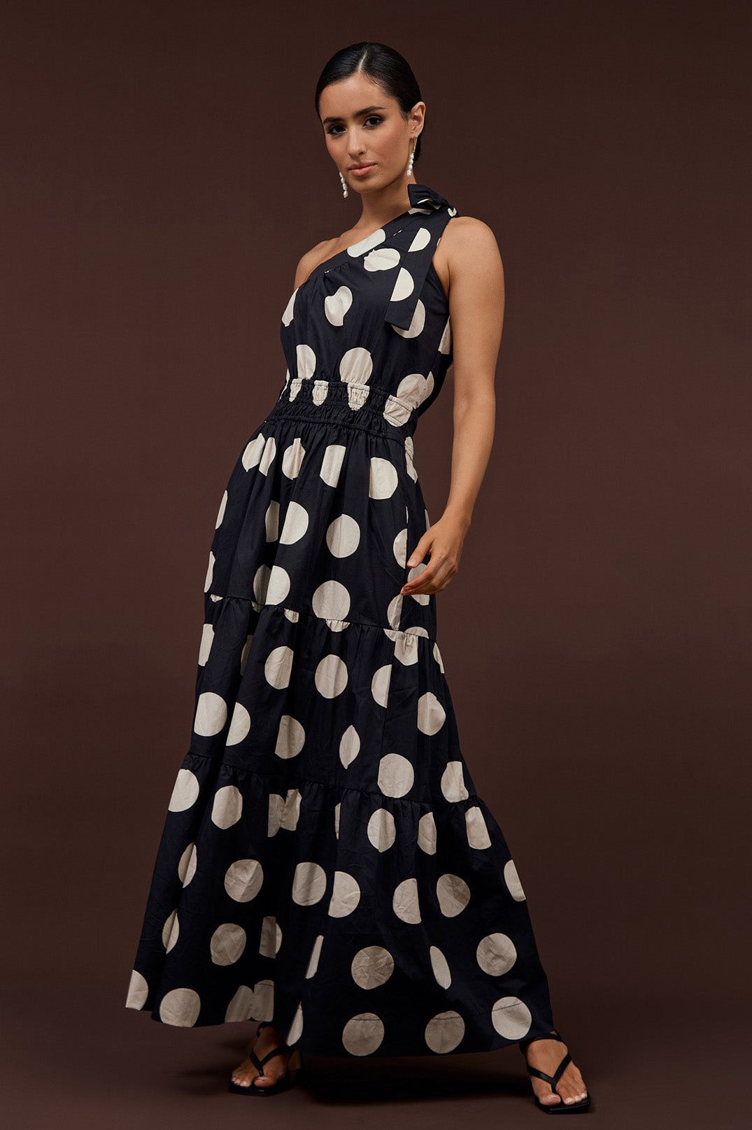 Eve Poplin Spot Maxi Dress