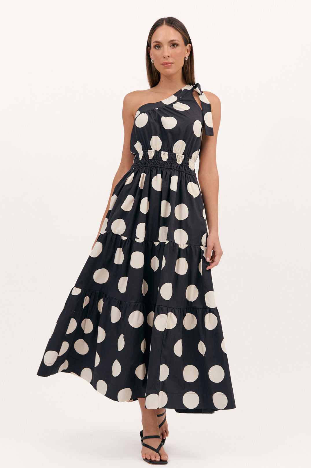 Eve Poplin Spot Maxi Dress