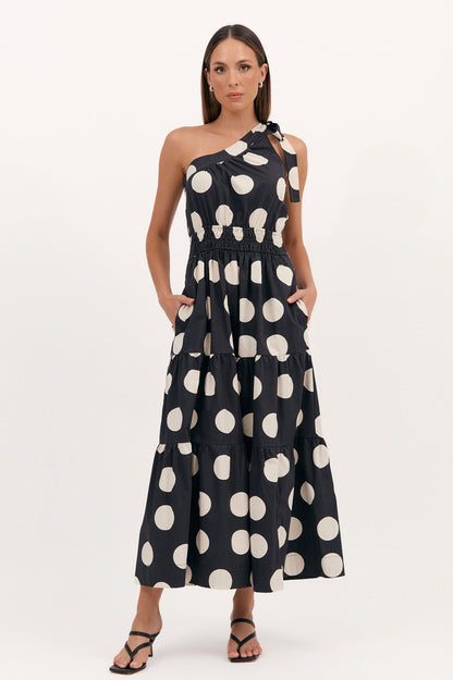 Eve Poplin Spot Maxi Dress