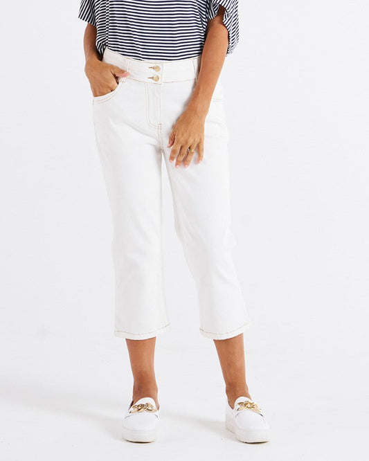 Alessi crop jean white