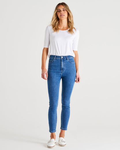 Betty Essential Skinny Stretchy Jeans - Vintage Blue