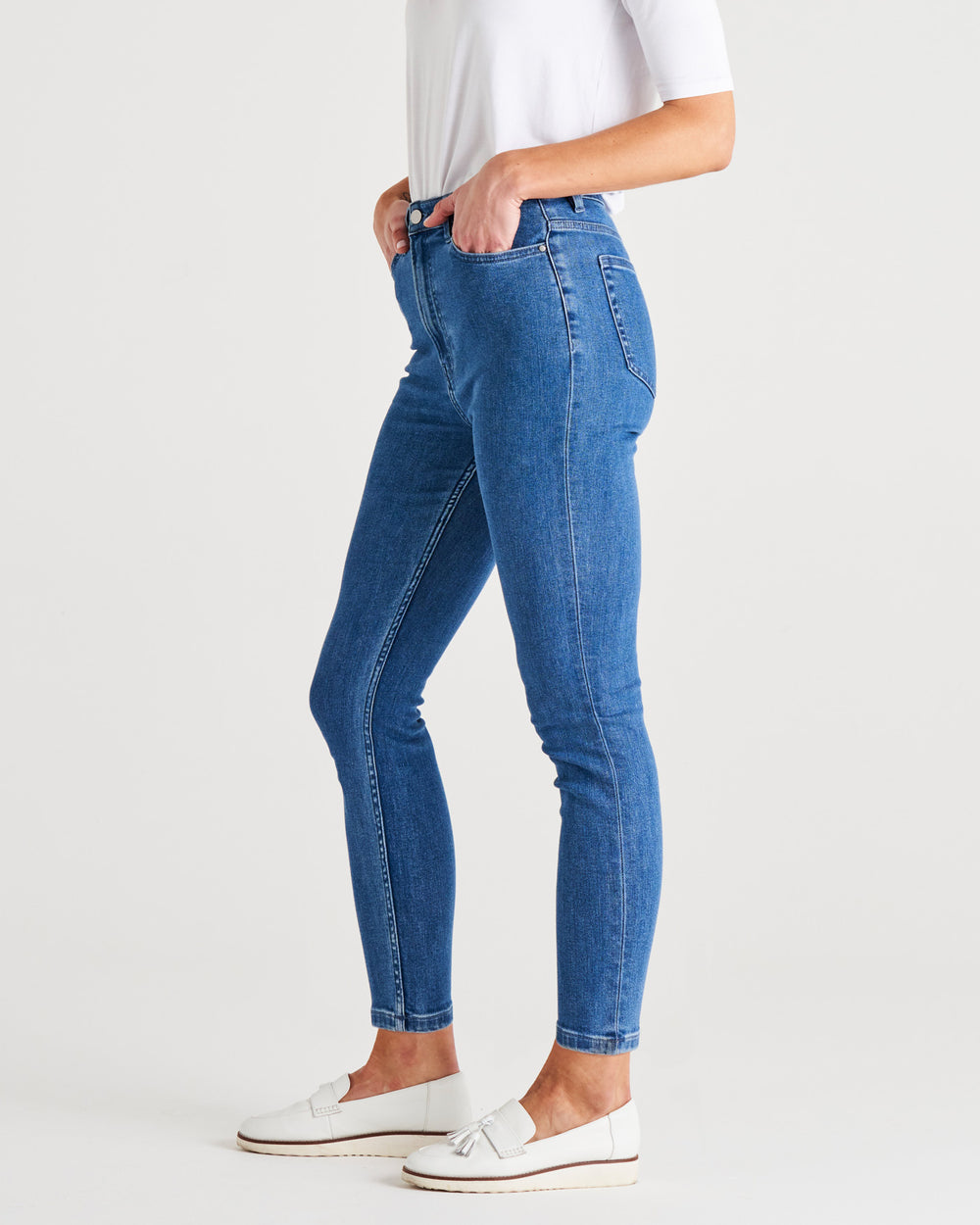 Betty Essential Skinny Stretchy Jeans - Vintage Blue