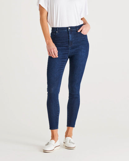 Betty Essential  Skinny Stretchy Jeans - Indigo Blue