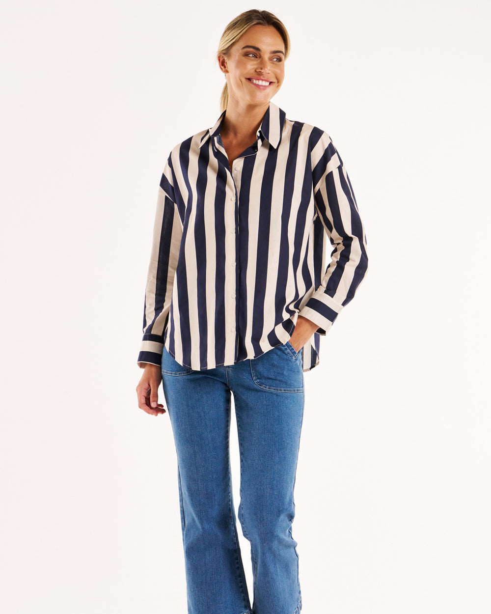 Stripe Shirt Navy