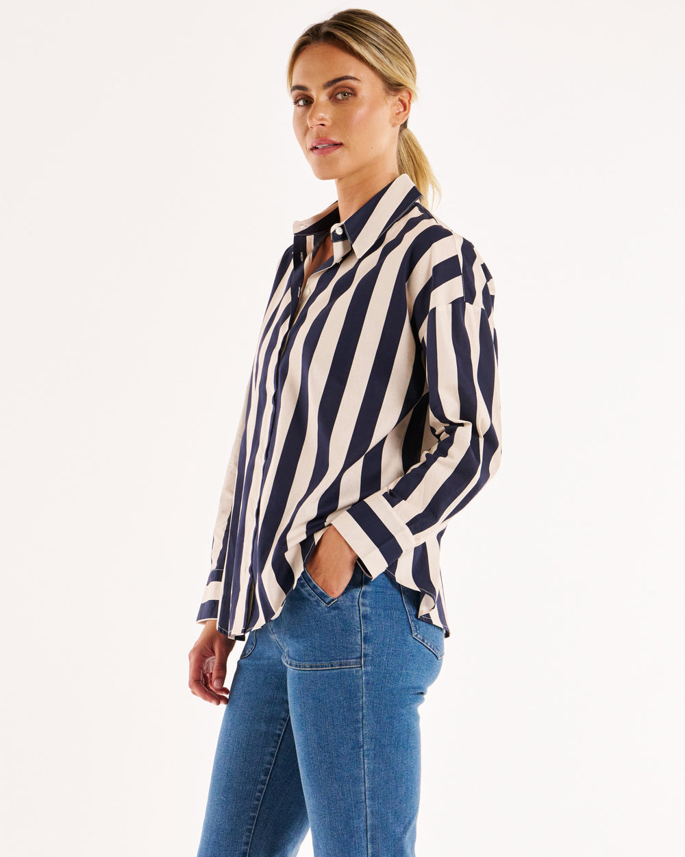 Stripe Shirt Navy