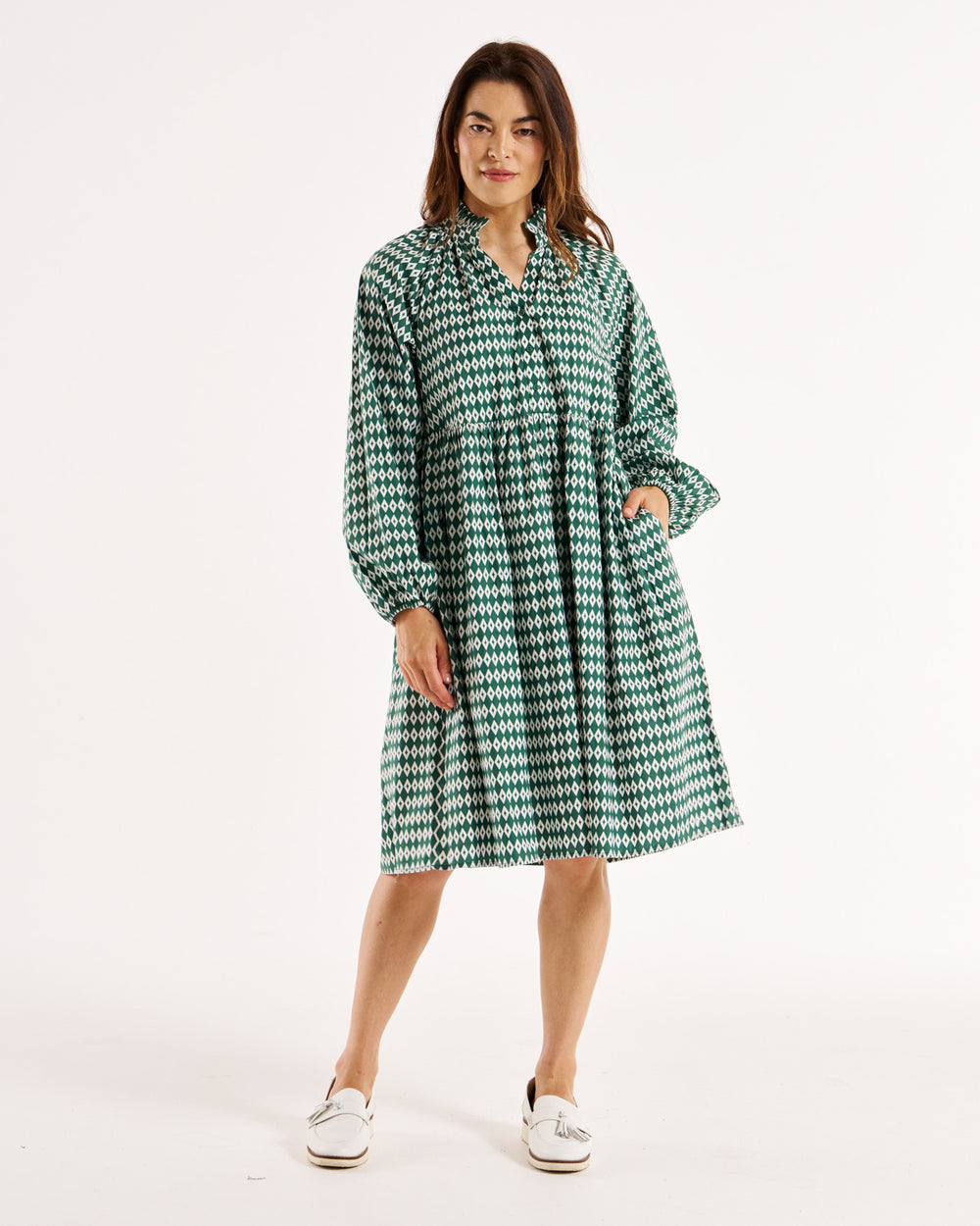 Cottage Dress Green