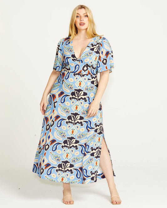 Missy V-neck Maxi dress