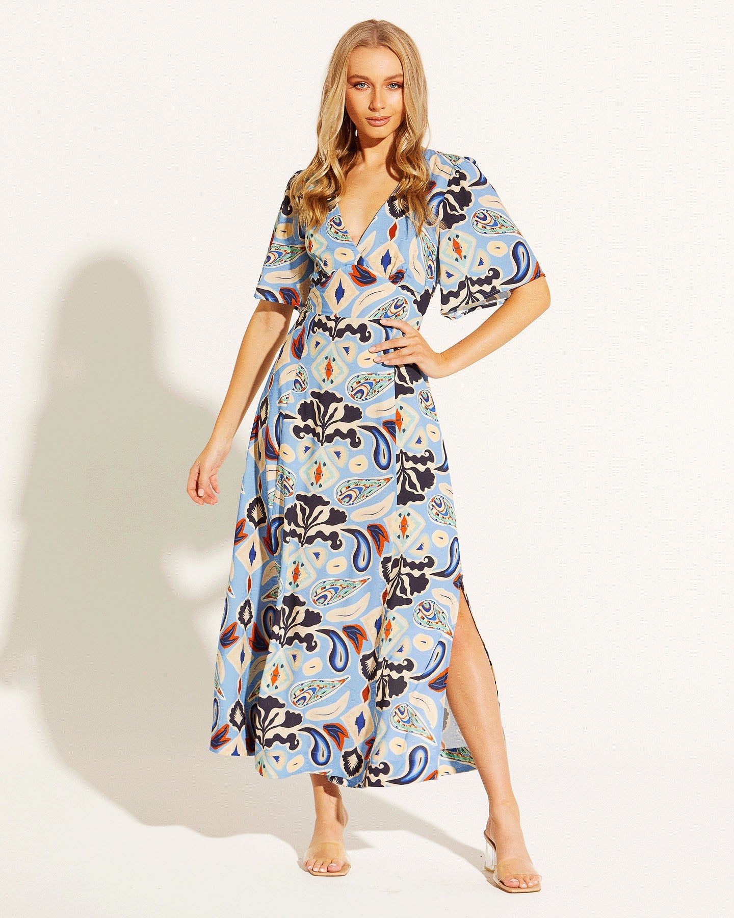 Missy V-neck Maxi dress