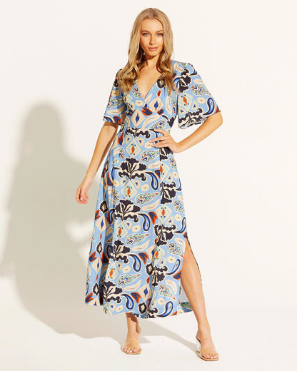 Missy V-neck Maxi dress