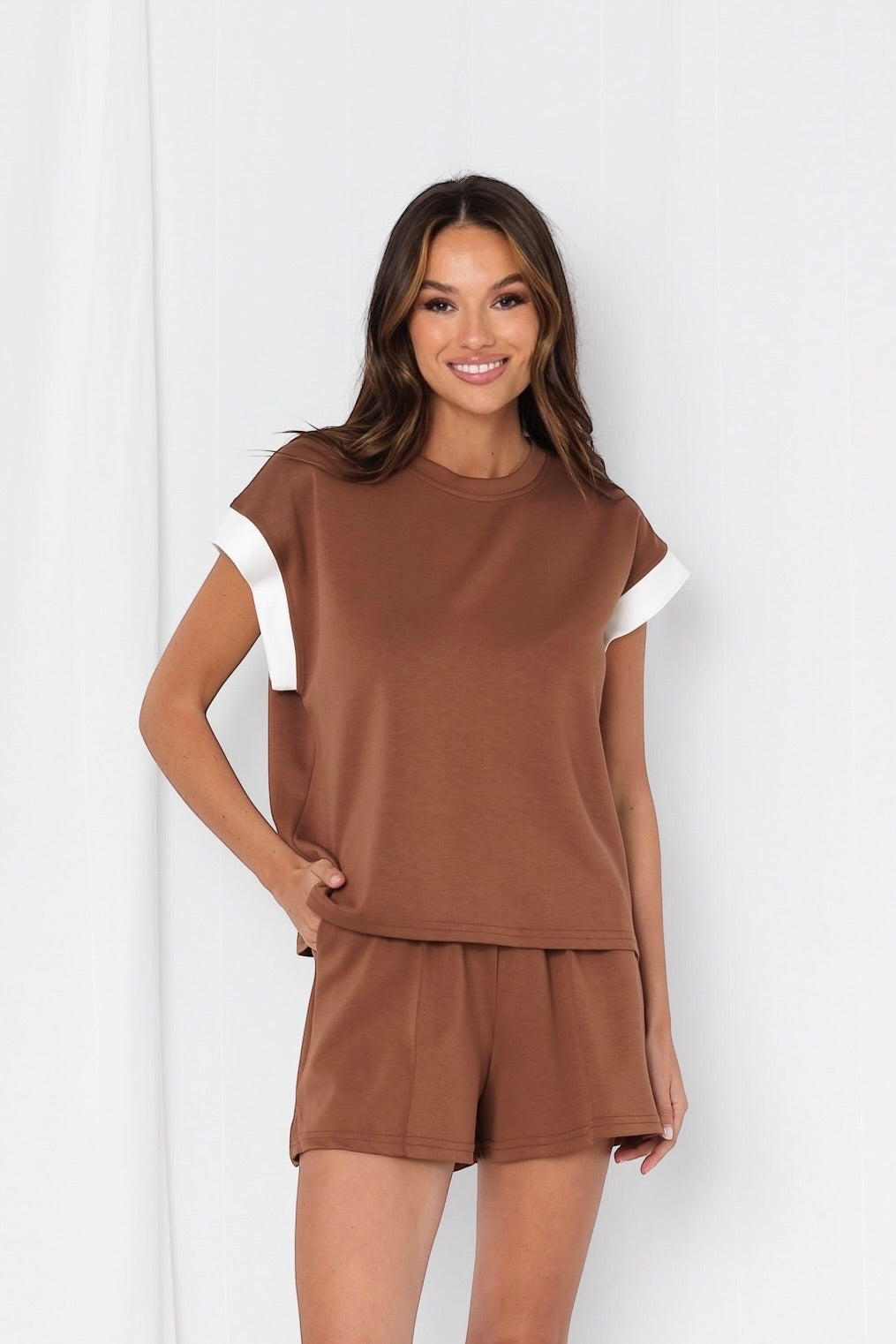 Sasha Contrast Sweat Set