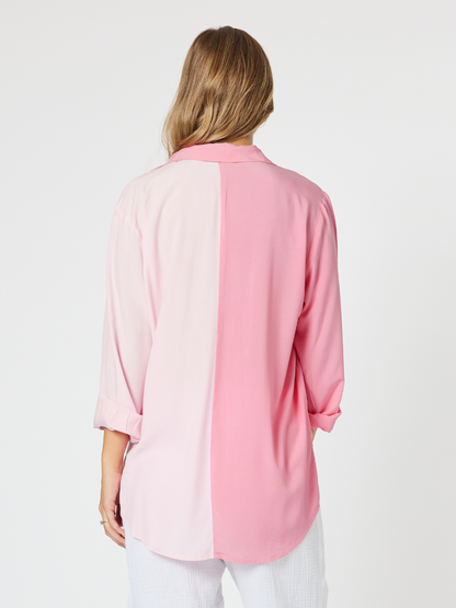 Pink Contrast Shirt