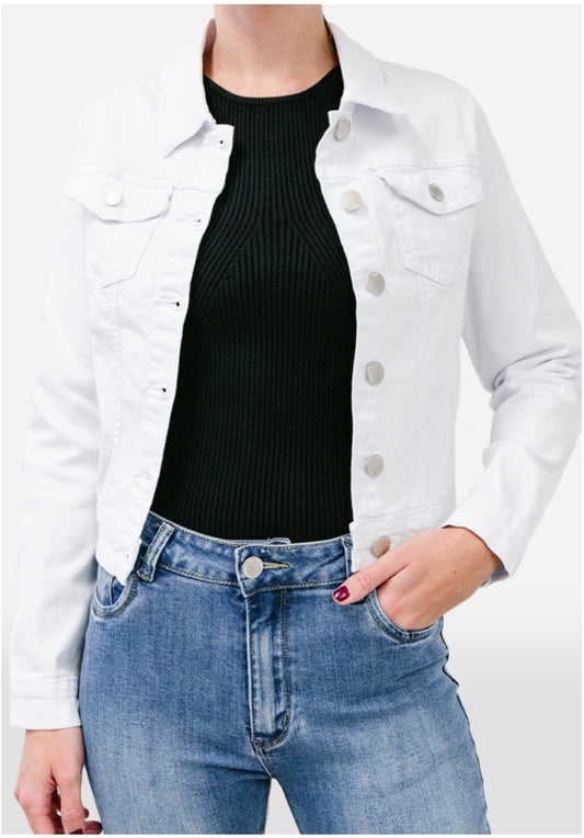 White Country Denim Jacket