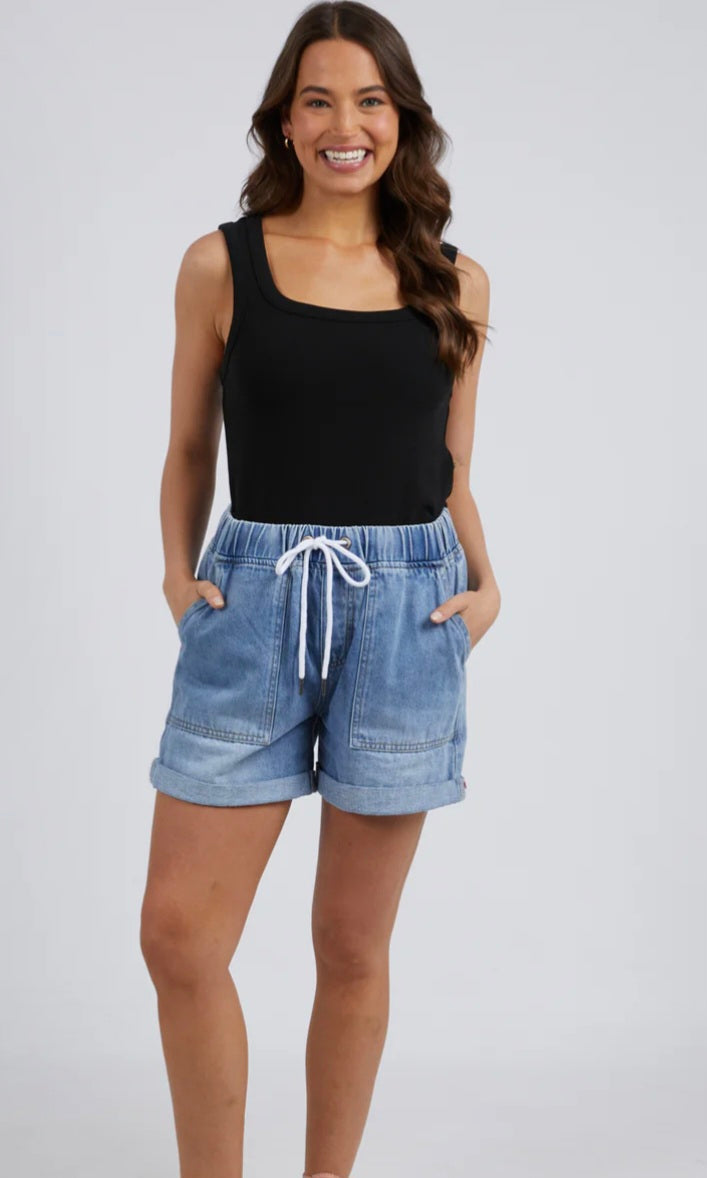 Emma relaxed denim shorts