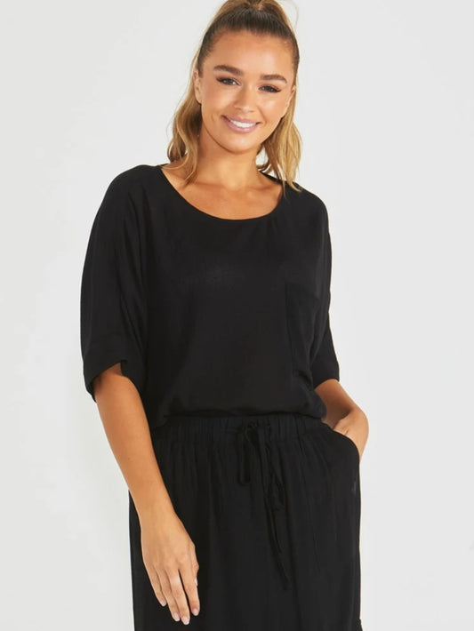 Raya Oversized top black