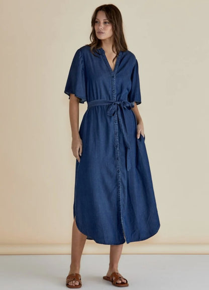 Dresden lyocell dress dark indigo