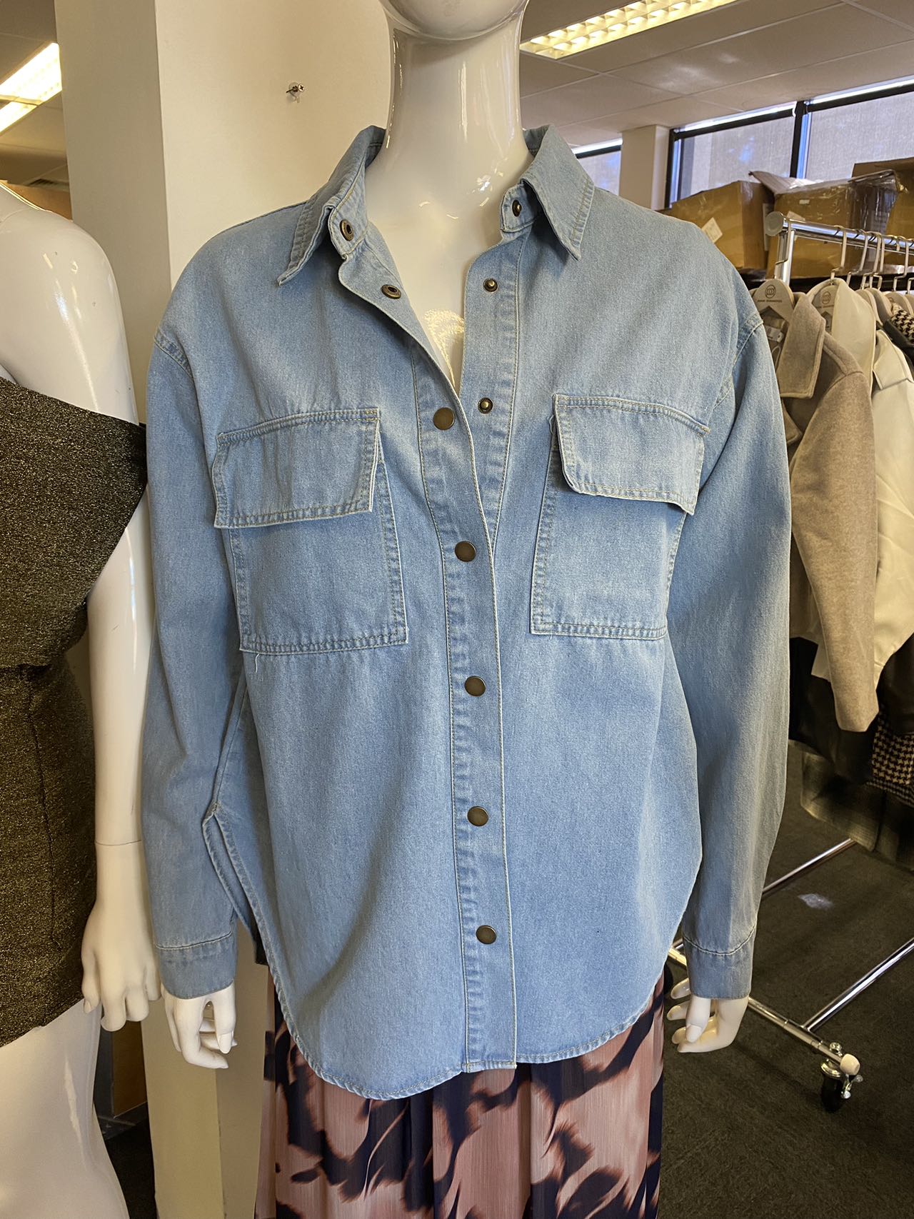 Betsy Long sleeve Denim Shirt