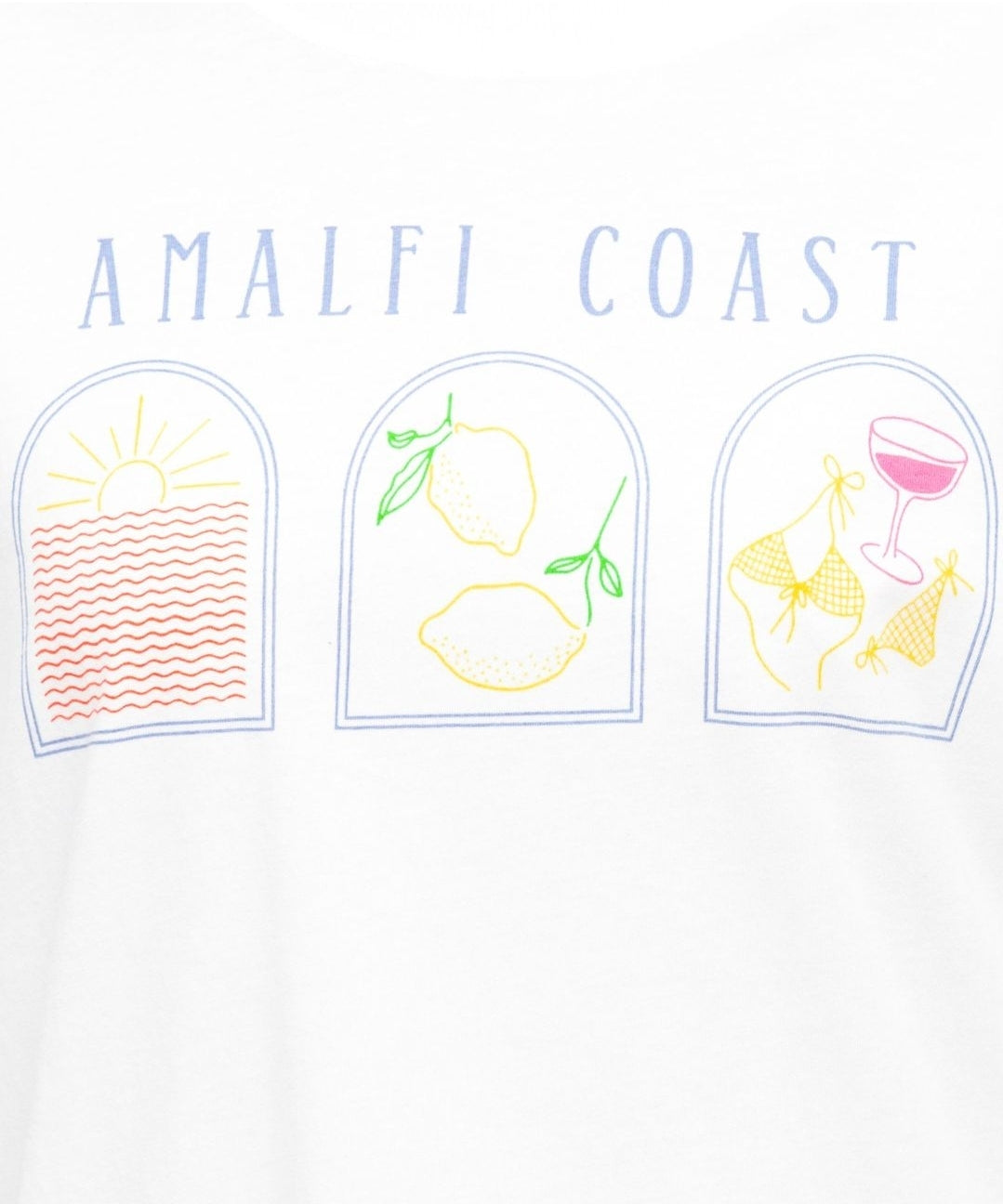 Amalfi Coast tee white