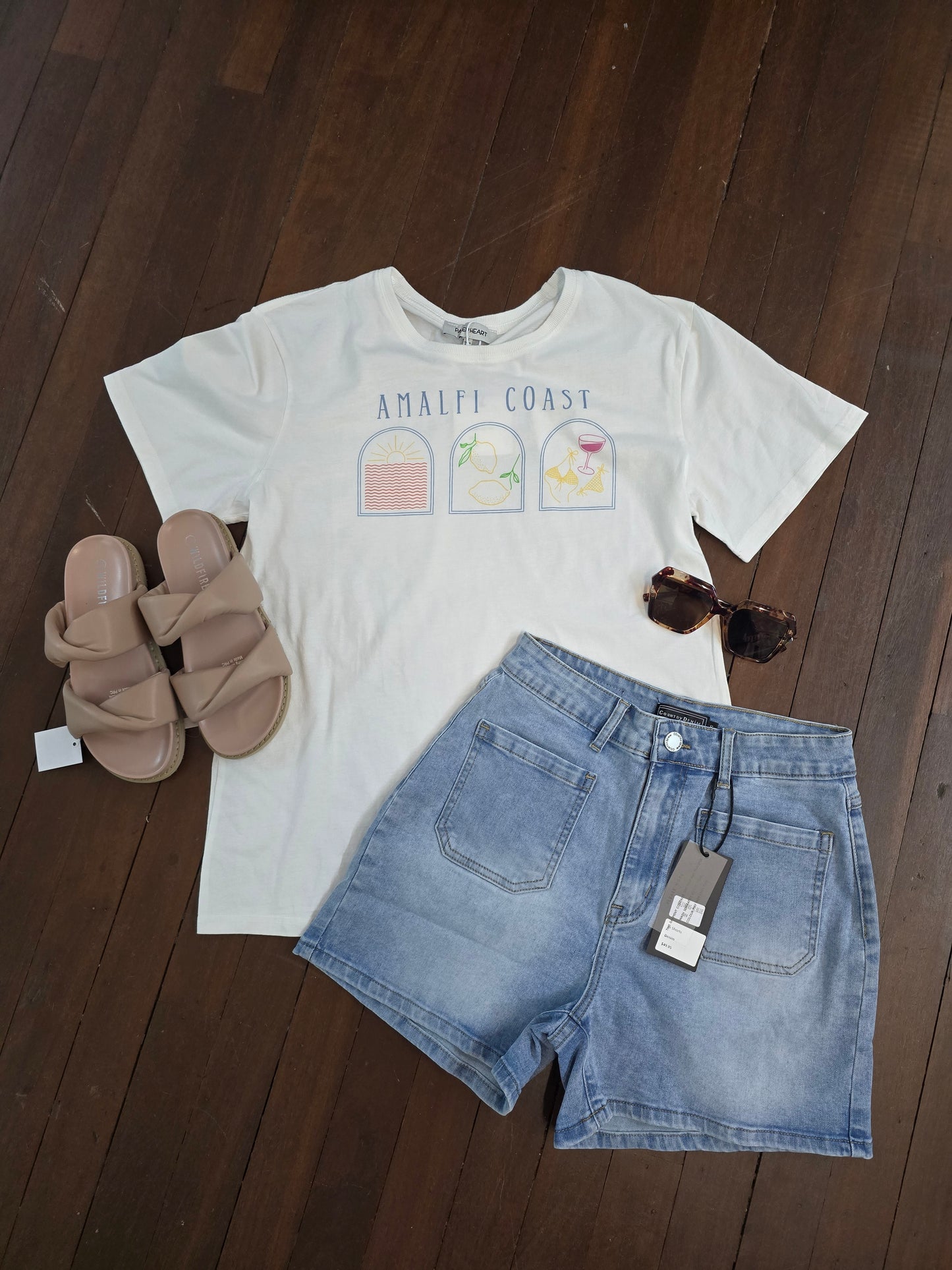 Amalfi Coast tee white