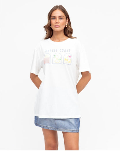 Amalfi Coast tee white